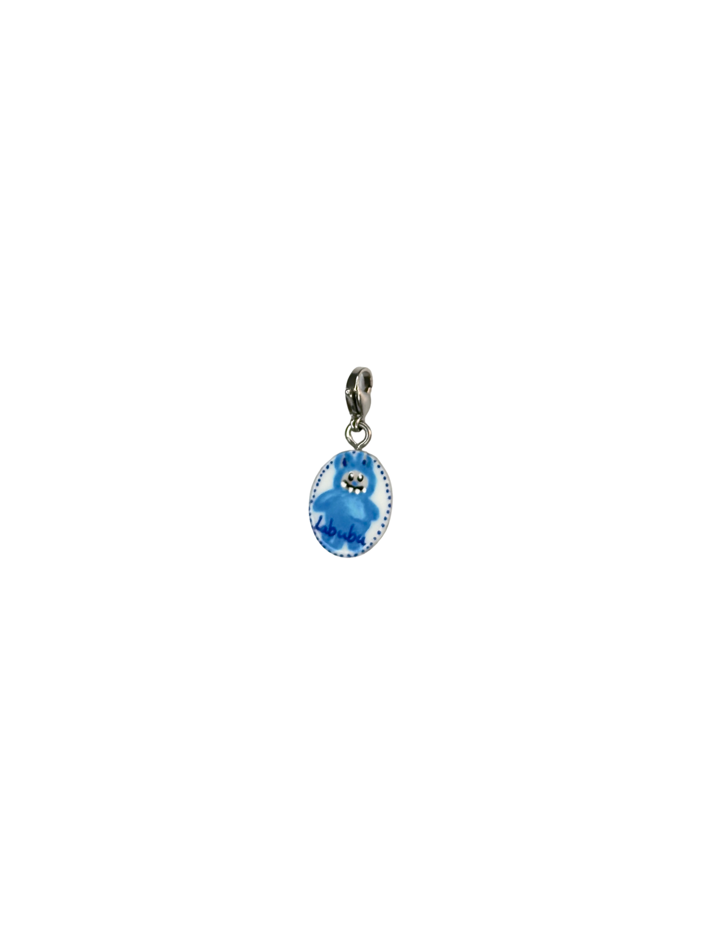 Hand painted charms - Silver sides