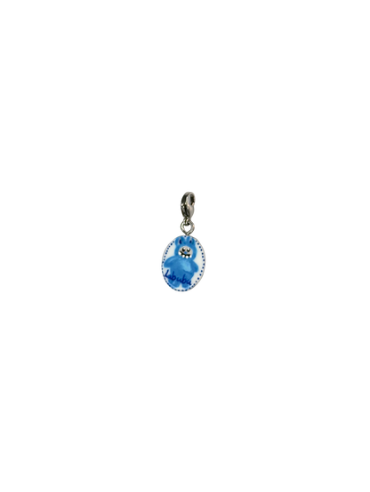 Hand painted charms - Silver sides