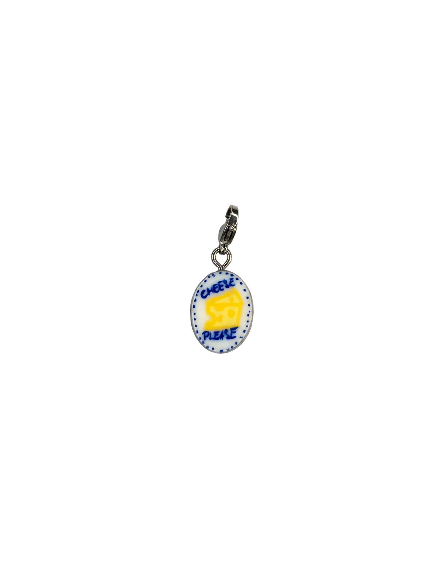 Hand painted charms - Silver sides