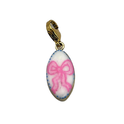 Hand painted charms - Golden sides