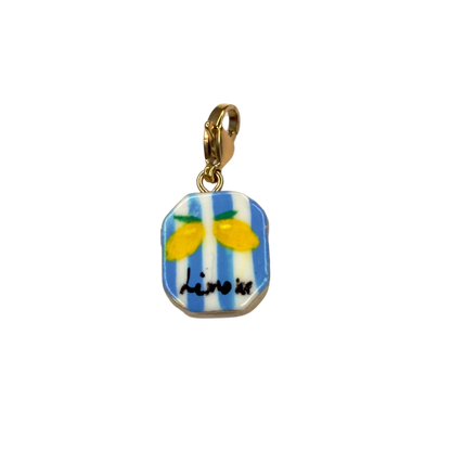 Hand painted charms - Golden sides