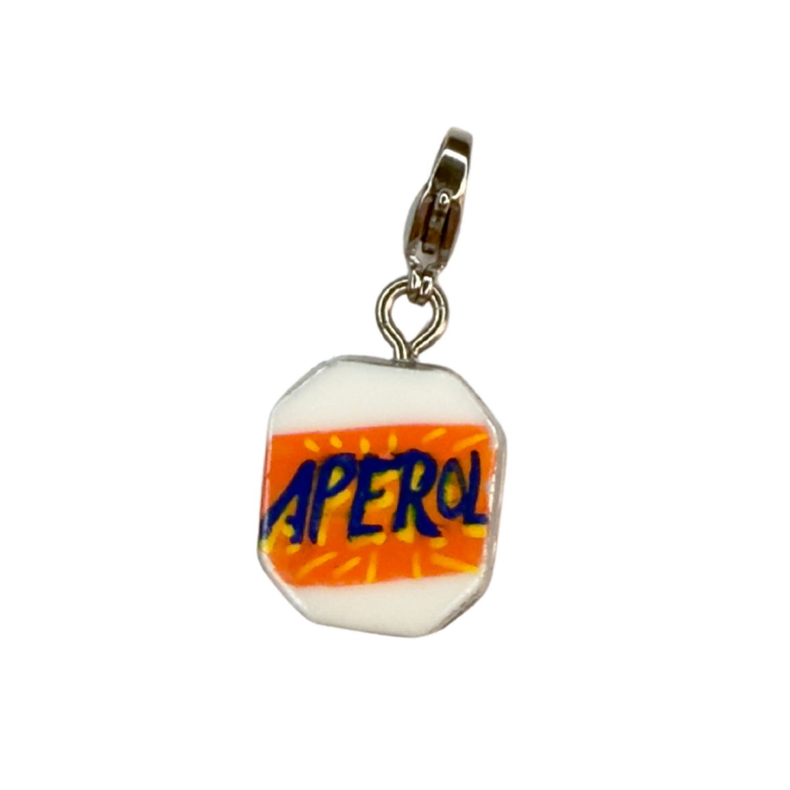 Hand painted charms - Silver sides
