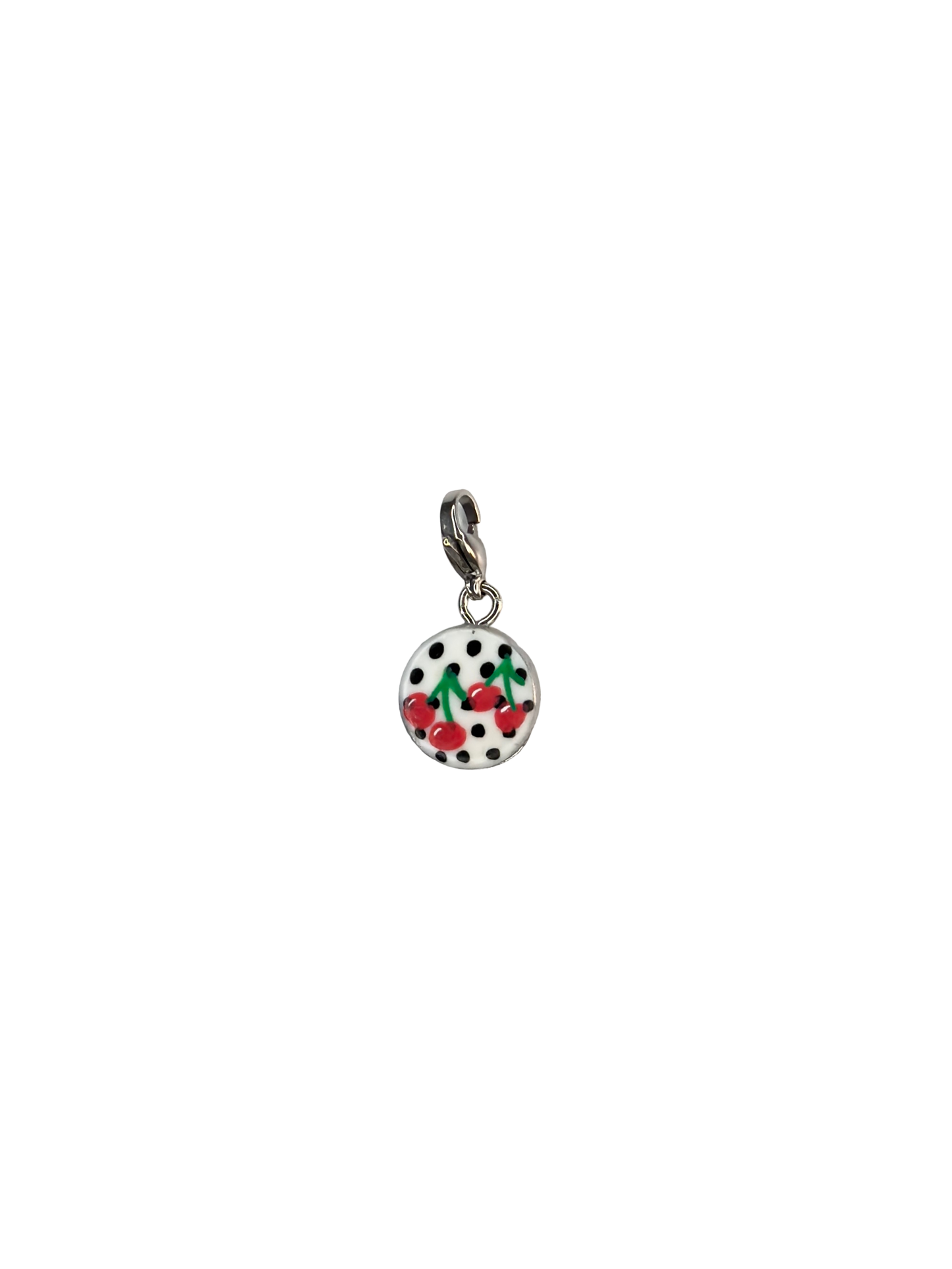 Hand painted charms - Silver sides