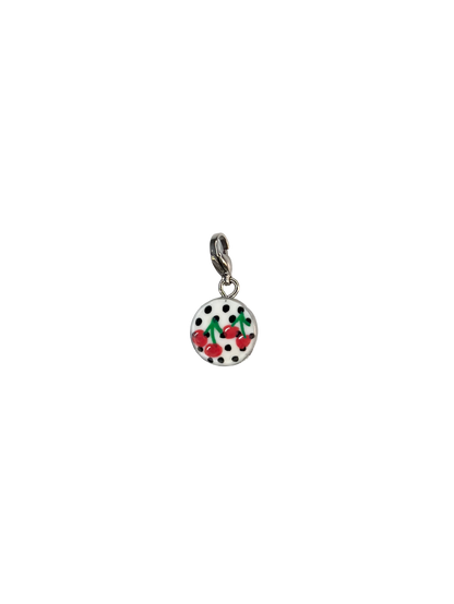 Hand painted charms - Silver sides