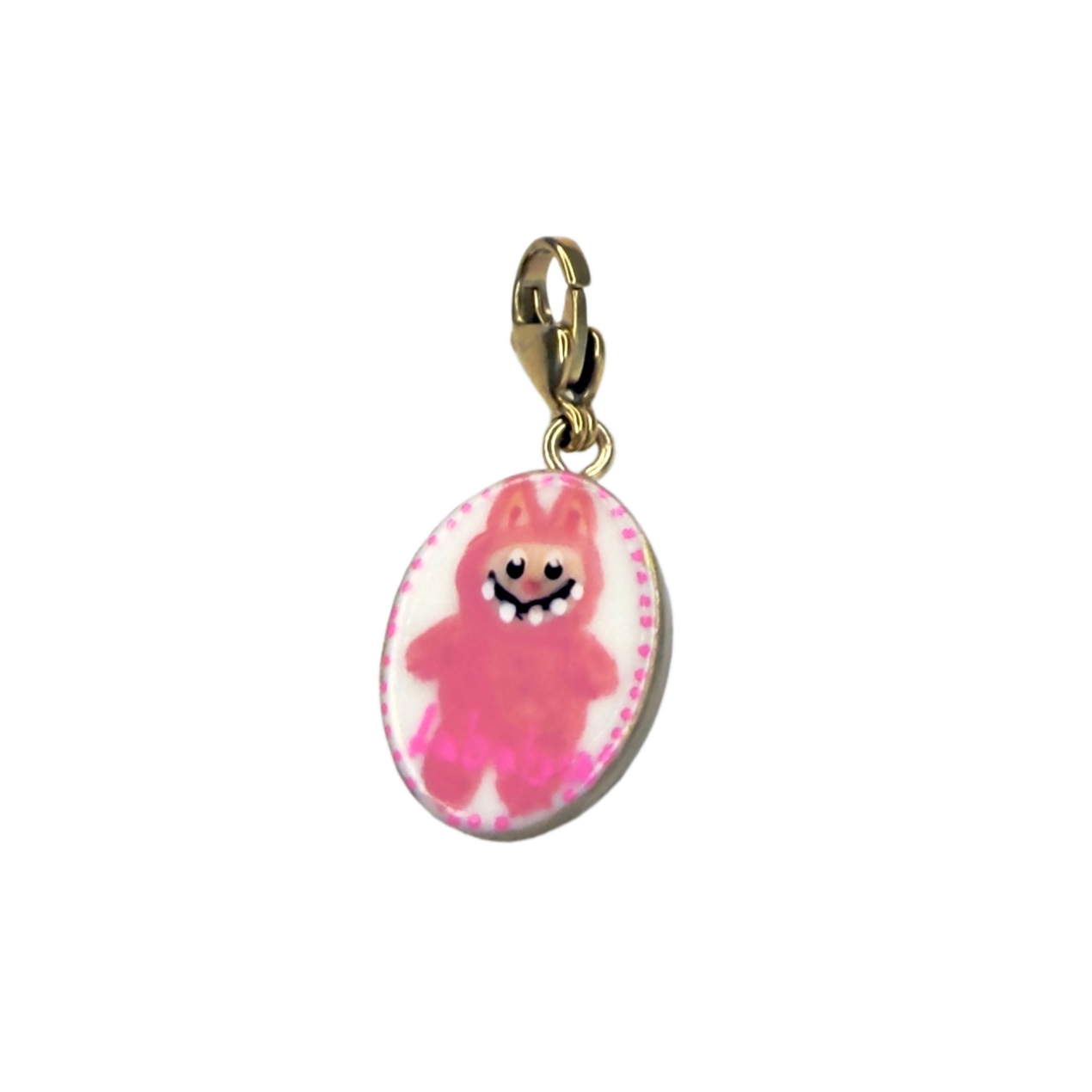 Hand painted charms - Golden sides