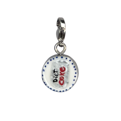 Hand painted charms - Silver sides