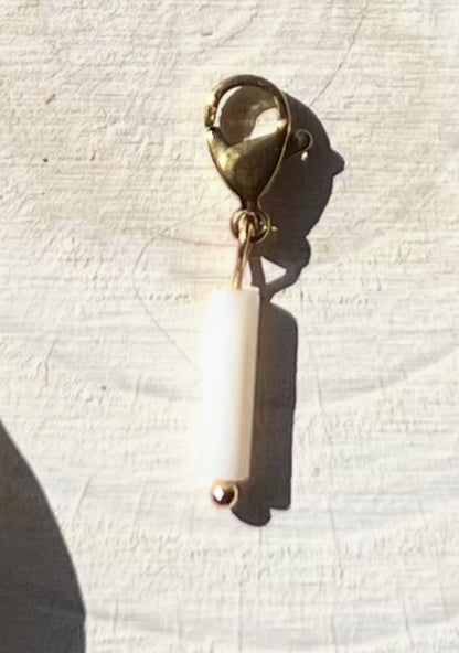 18k gold plated charms and pearls