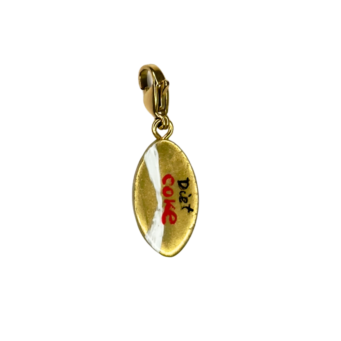 Hand painted charms - Golden sides