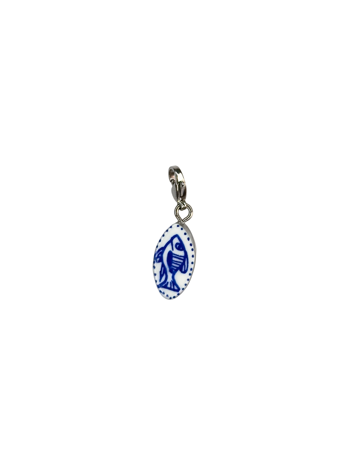 Hand painted charms - Silver sides