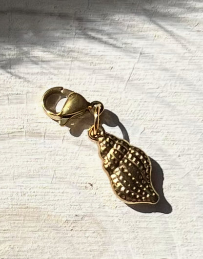 18k gold plated charms and pearls