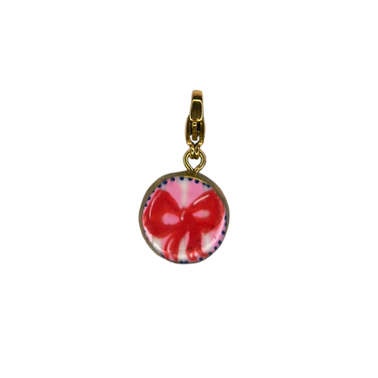 Hand painted charms - Golden sides