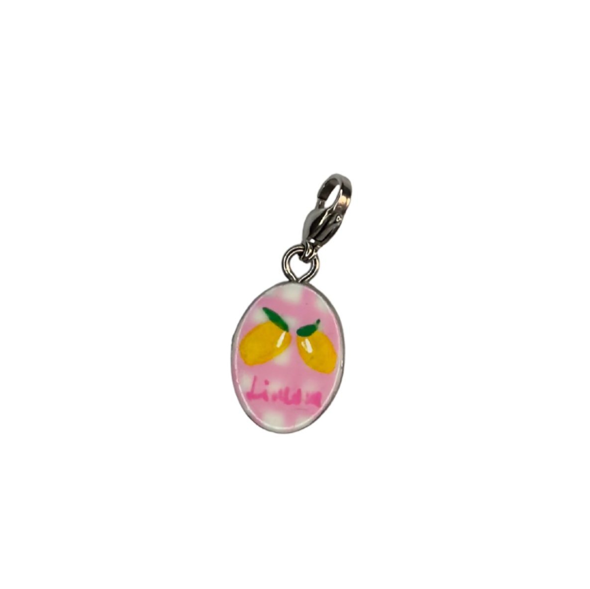 Hand painted charms - Silver sides