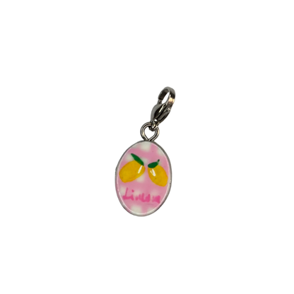 Hand painted charms - Silver sides