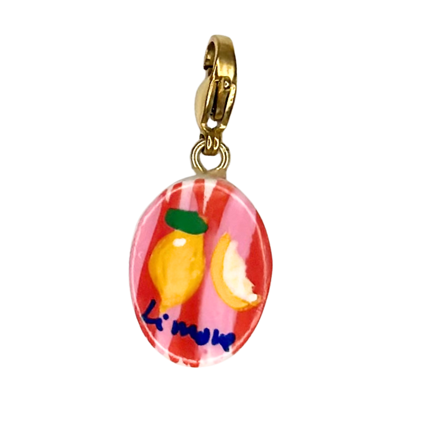 NEW hand painted Summer charms (18k gold attachments)