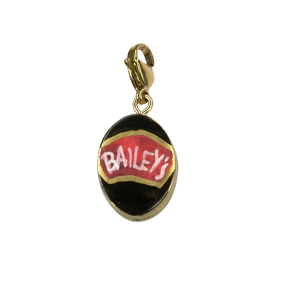 Hand painted charms - Golden sides