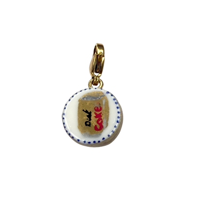 Hand painted charms - Golden sides