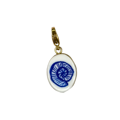 Hand painted charms - Golden sides