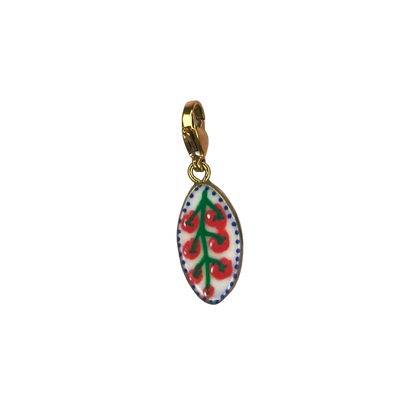 Hand painted charms - Golden sides