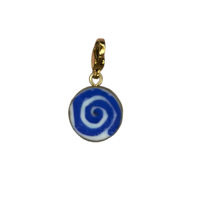 Hand painted charms - Golden sides