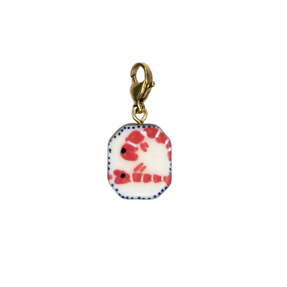 Hand painted charms - Golden sides