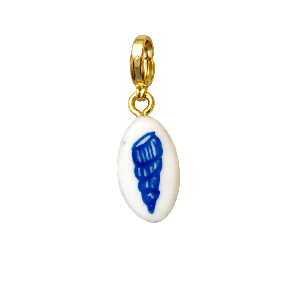 Hand painted charms - Golden sides