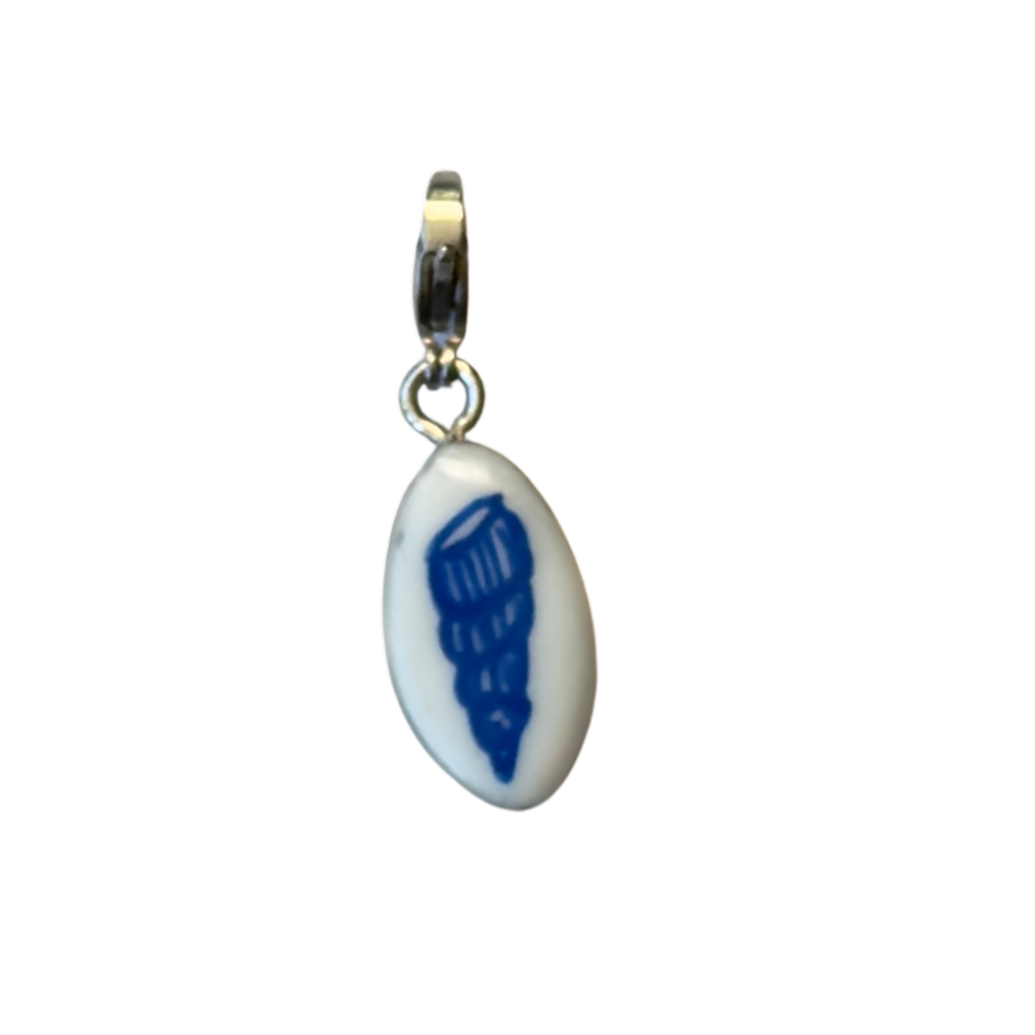 Hand painted charms - Silver sides