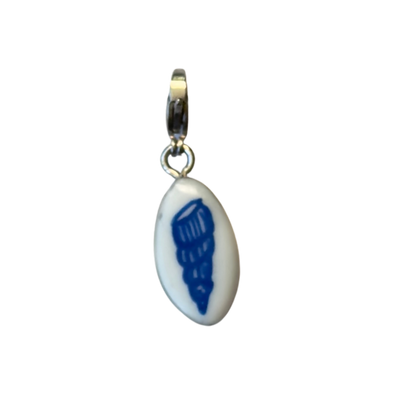 Hand painted charms - Silver sides