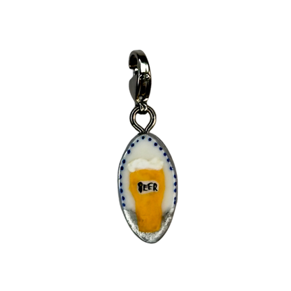 Hand painted charms - Silver sides