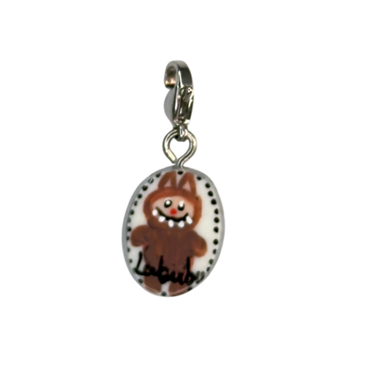 Hand painted charms - Silver sides