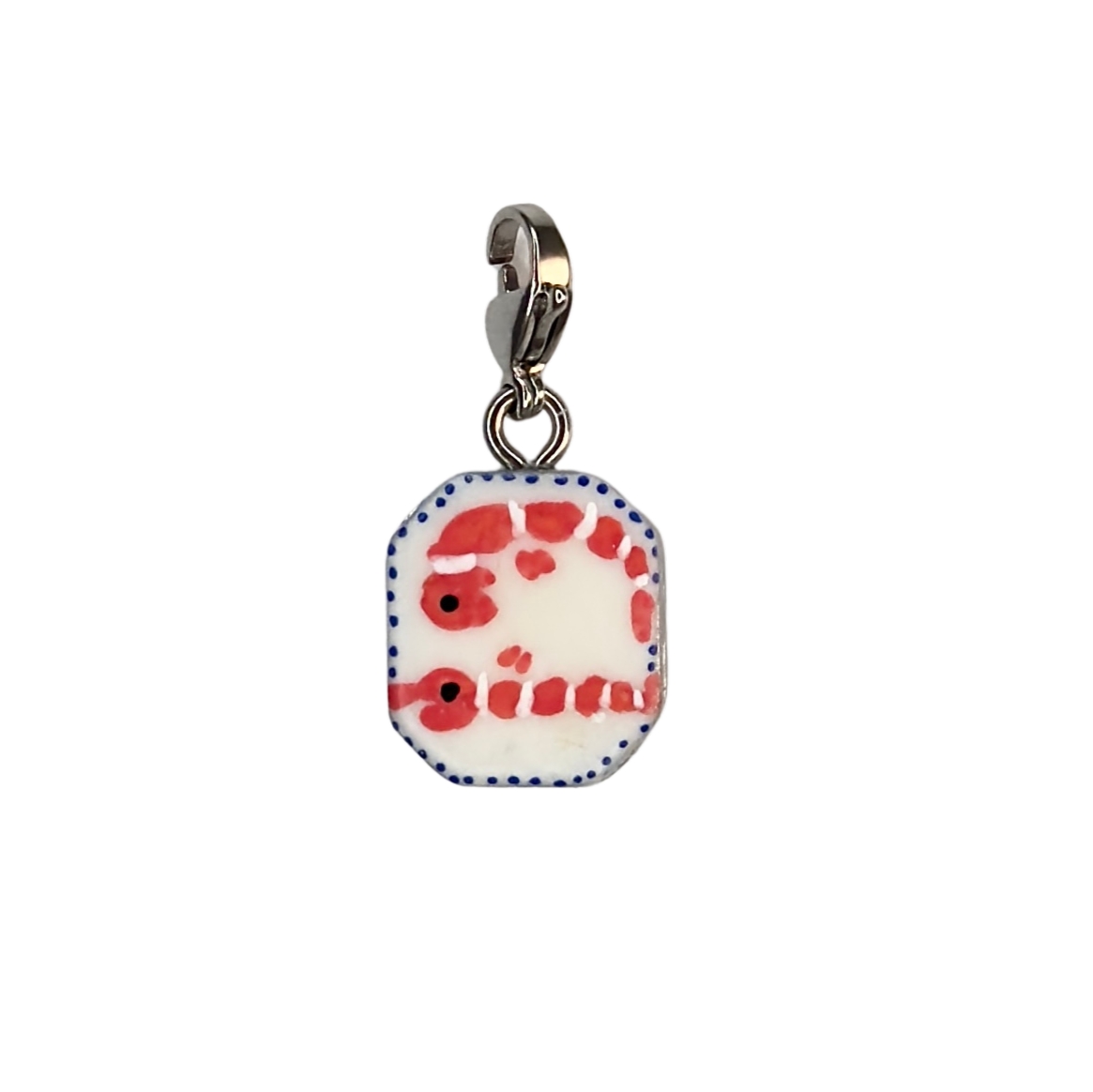 Hand painted charms - Silver sides