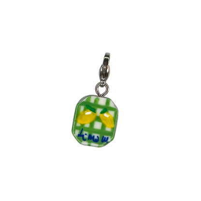 Hand painted charms - Silver sides