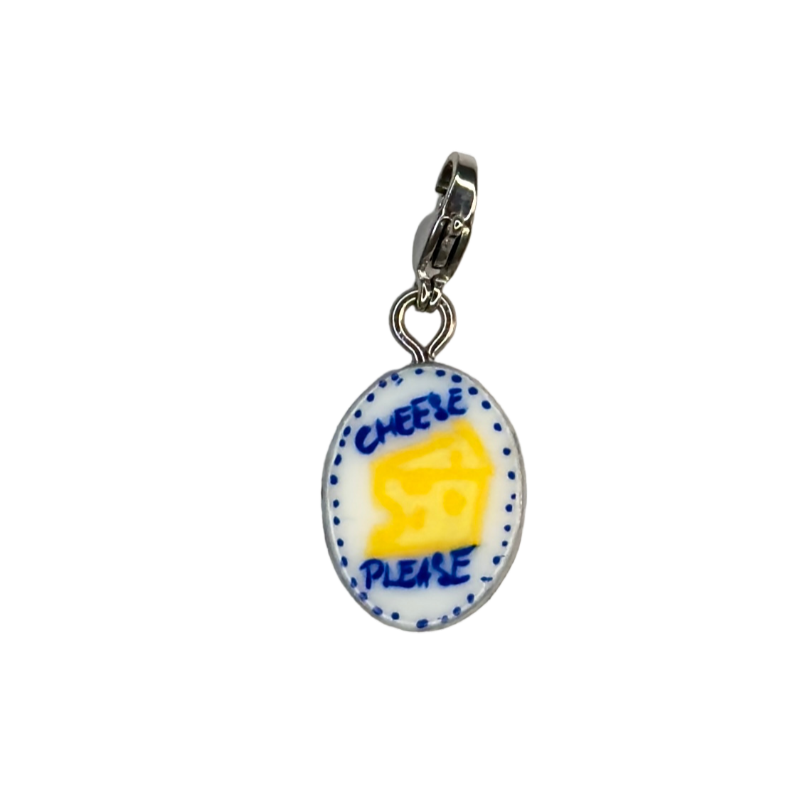 Hand painted charms - Silver sides