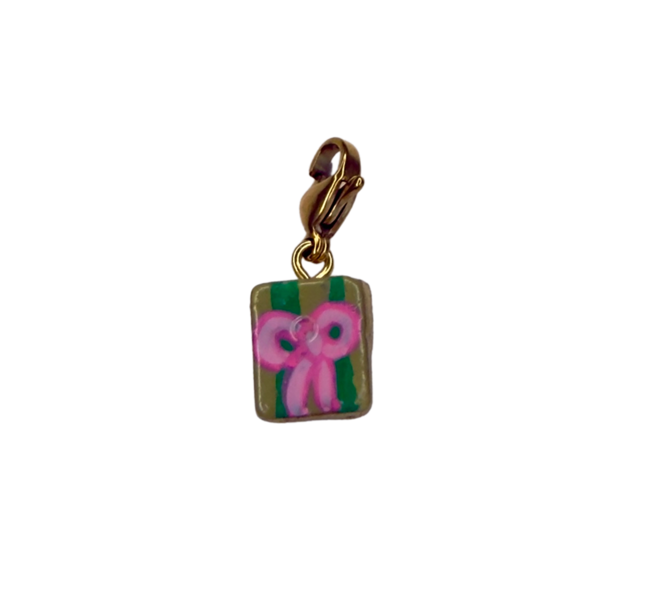 Hand painted charms - Silver sides