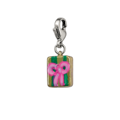 Hand painted charms - Silver sides