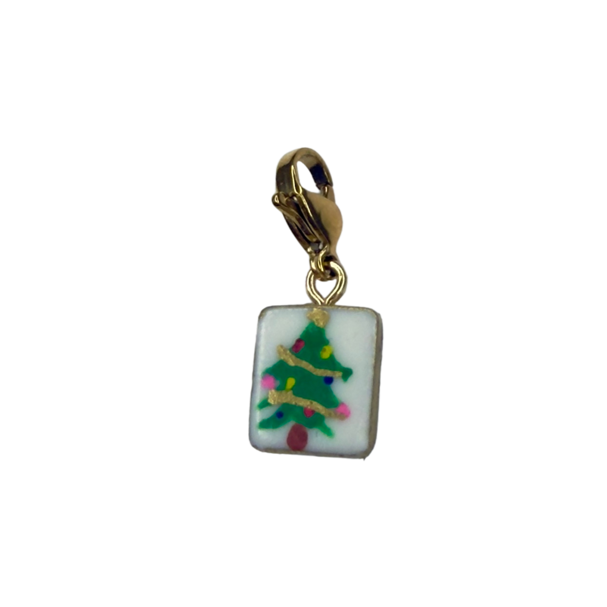 Hand painted charms - Golden sides