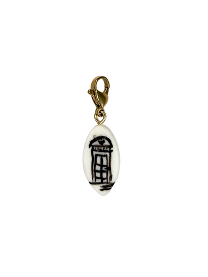 Hand painted charms - Golden sides