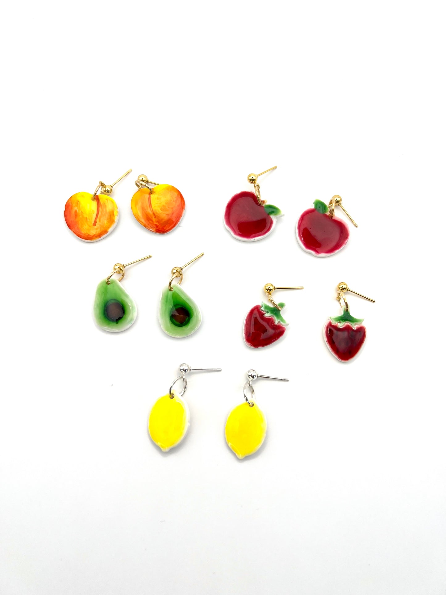 Fruity dainty dangle earrings