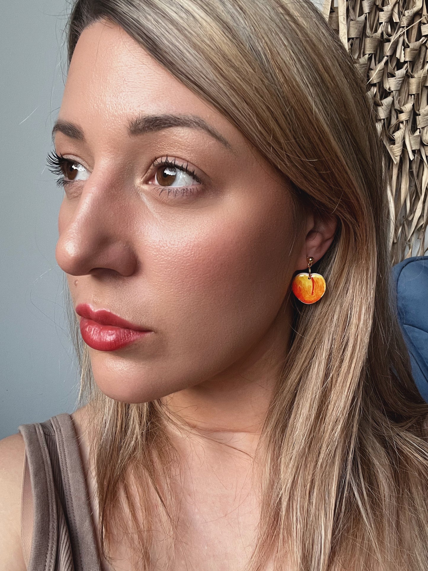 Fruity dainty dangle earrings