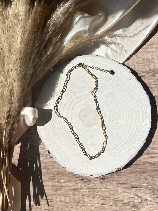 Necklace - Paperclip - 18K Gold plated