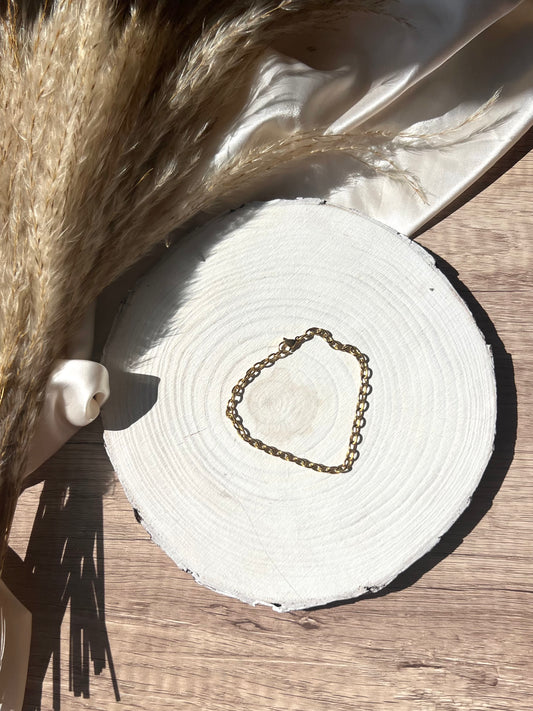 Bracelet - Small links - 18K gold plated