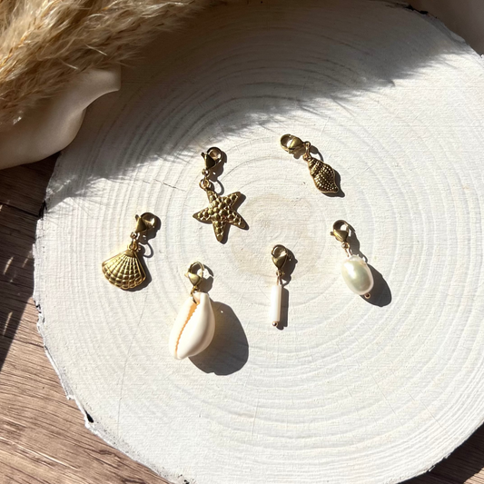 Gold plated (18K) - Pearl charms