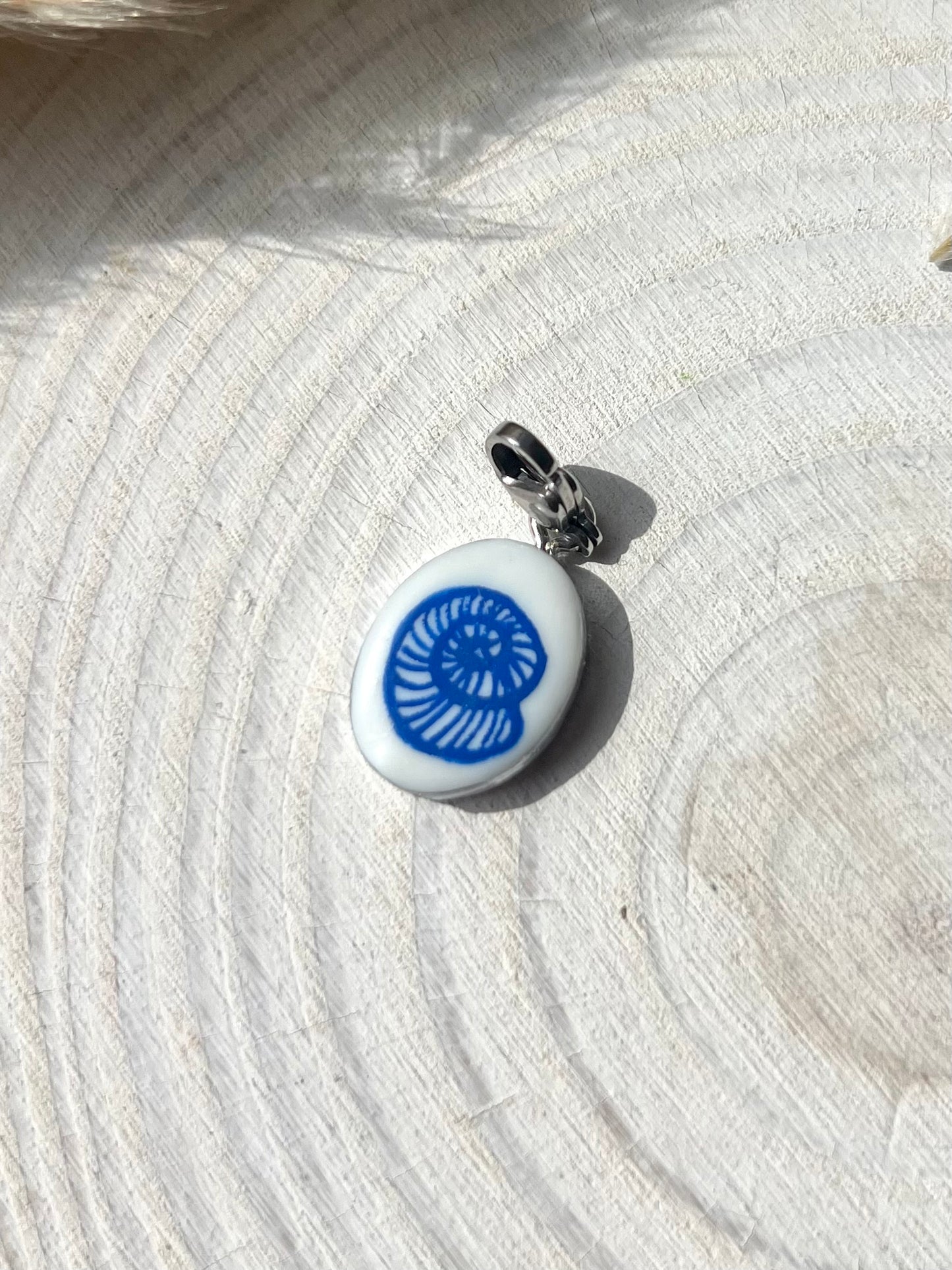 Hand painted charms - Silver sides