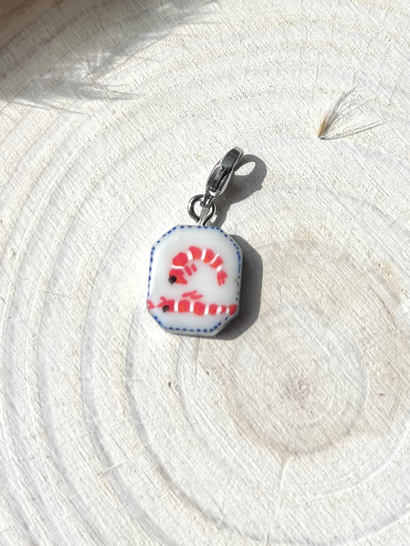 Hand painted charms - Silver sides