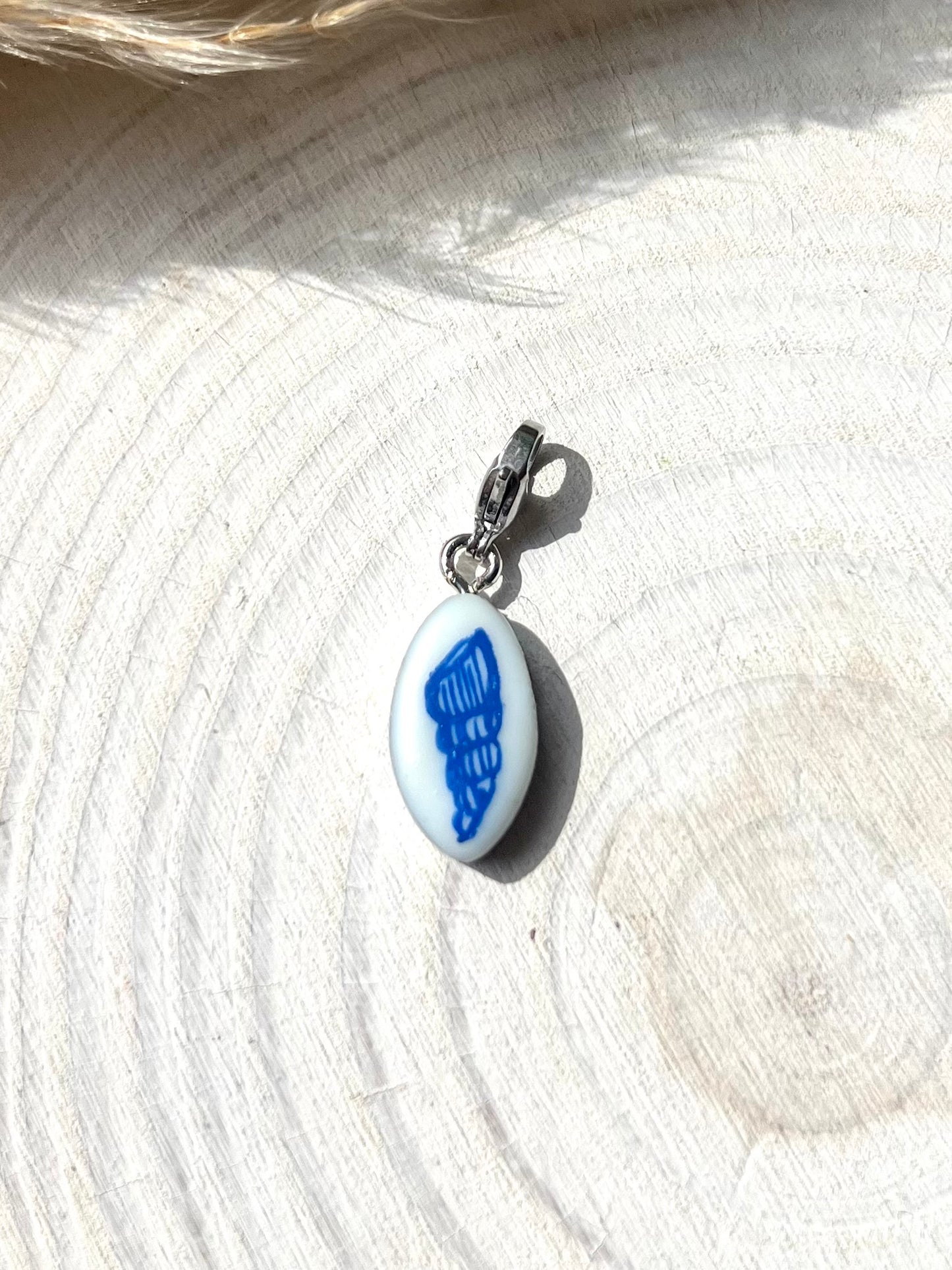 Hand painted charms - Silver sides