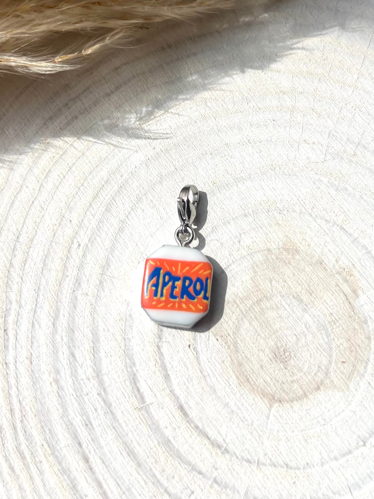 Hand painted charms - Silver sides