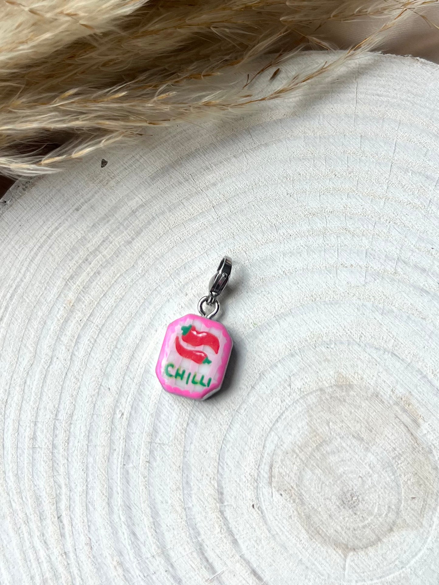 Hand painted charms - Silver sides