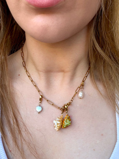 NEW!- "Croissants lover" Necklace - 18K Gold plated