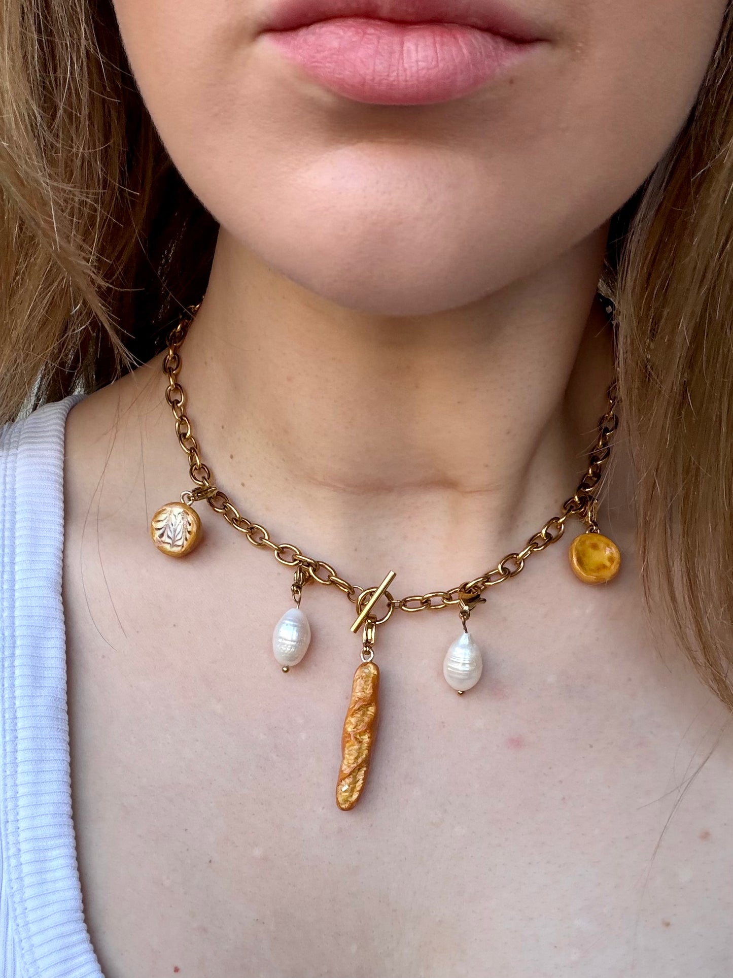 NEW! Pastries necklace - 18k Gold plated