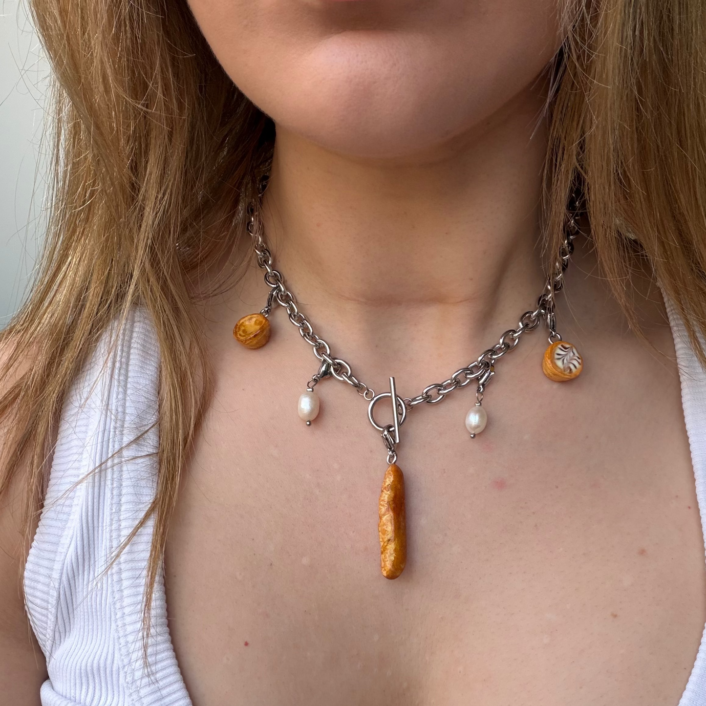 NEW! Pastries necklace - Stainless steel