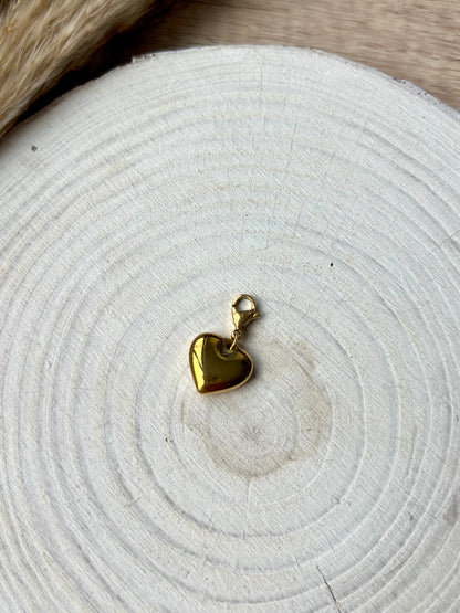 18k gold plated charms and pearls